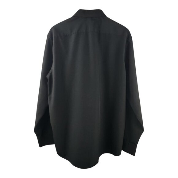 Men's Matte Black Nautica Button Down Shirt Size XL 17 1/2 34/35 - Picture 2 of 3